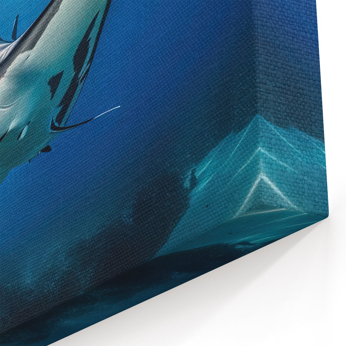 Radiant Ray Wall Art - Sunlit Marine Life Canvas & Framed Prints