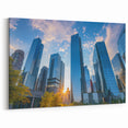 Boston Skyline Wall Art - Modern Cityscape with Glass Towers