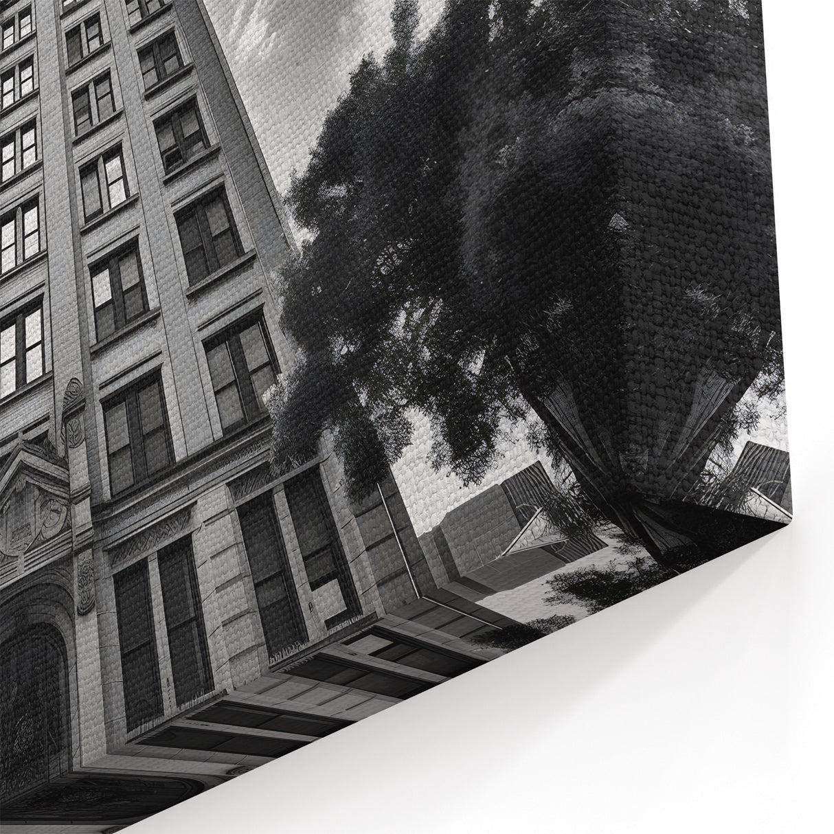 Boston Skyline Photography - Black and White Architectural Art Print