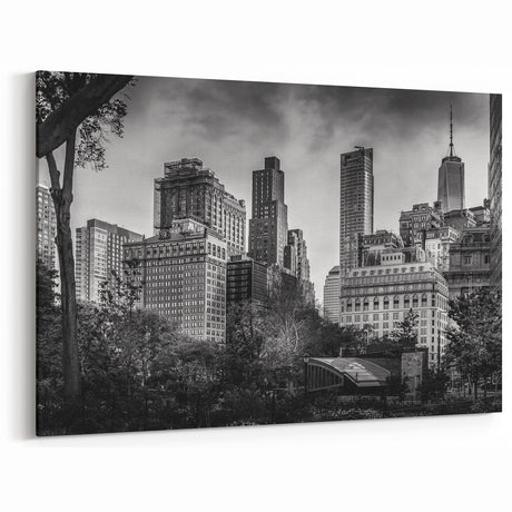 Boston Skyline Wall Art - Black and White Cityscape with Historic Charm