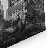 Boston Skyline Wall Art - Black and White Cityscape with Historic Charm