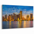 Boston Skyline Wall Art - Nighttime Cityscape with Vibrant Reflections