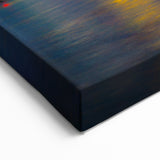 Boston Skyline Wall Art - Nighttime Cityscape with Vibrant Reflections