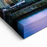 Boston Skyline Wall Art - Sunset Over Zakim Bridge with Vibrant Skies