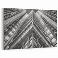 Boston Architecture Art - Black and White Modern Skyscraper Perspective