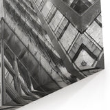 Boston Architecture Art - Black and White Modern Skyscraper Perspective