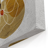 Retro Vibes Strokes & Lines Abstract Art – Warm Earthy Tones Wall Decor