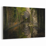 Ancient Ruins Wall Art - Overgrown Tunnel Canvas & Framed Prints
