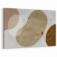 Elegant Rose Line Art – Earthy Tones Abstract Wall Decor for Serenity