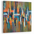 Colorful Abstract Line Art - Modern Strokes Canvas for Vibrant Spaces