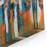 Colorful Abstract Line Art - Modern Strokes Canvas for Vibrant Spaces