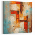 Warm Abstract Strokes and Lines Canvas - Colorful Modern Wall Art