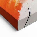Red and Orange Abstract Strokes Canvas - Dynamic Modern Wall Art