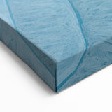 Soft Blue Abstract Wave Canvas - Modern Minimalist Wall Art