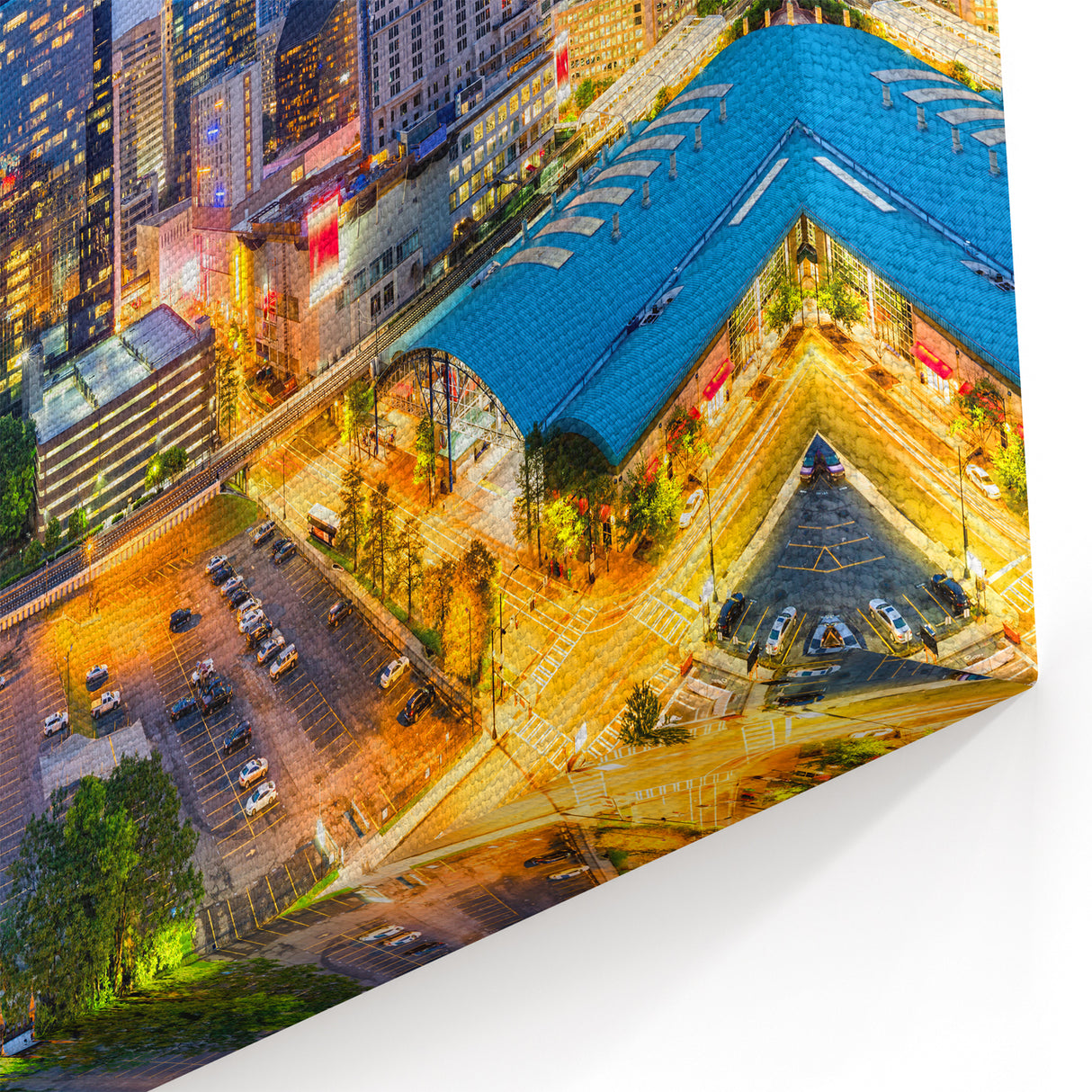 Charlotte Skyline Wall Art | Vibrant Panoramic Cityscape Art Prints