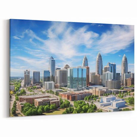 Charlotte Skyline Wall Art | Bright & Modern Cityscape Art Prints