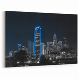 Charlotte Skyline Wall Art | Sleek Nighttime Cityscape Art Prints