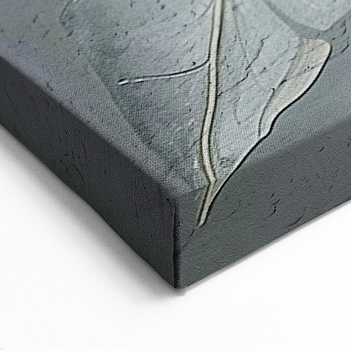 Modern Strokes and Lines Abstract Art - Elegant Leaf Pattern Canvas