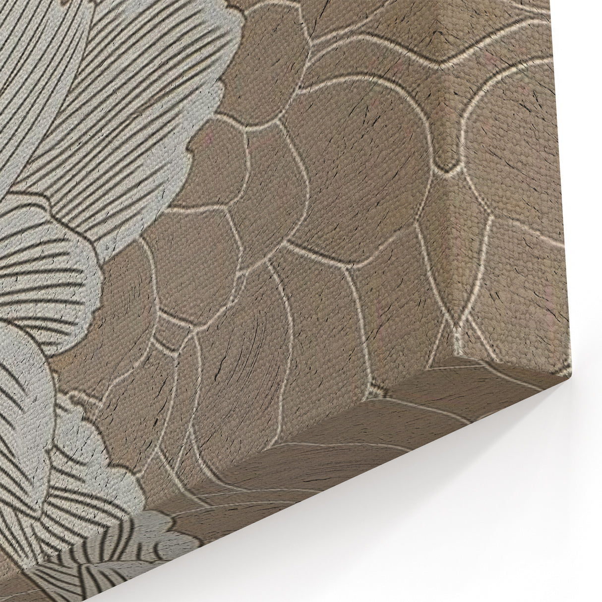 Contemporary Line Art - Floral Strokes and Lines Abstract Canvas