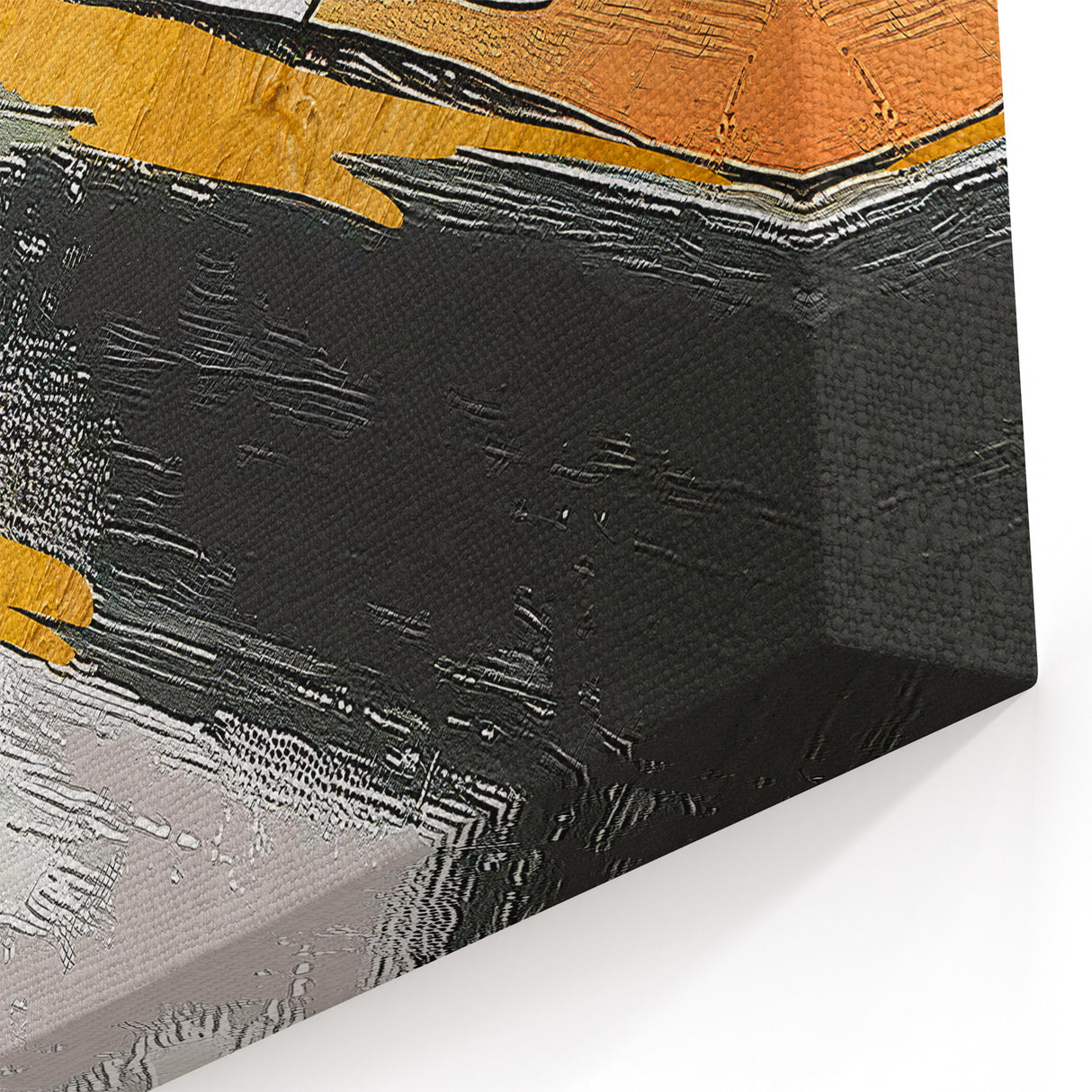 Modern Geometric Line Art - Abstract Strokes and Colorful Canvas