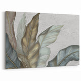 Elegant Leaf Line Art - Abstract Strokes and Modern Canvas Design