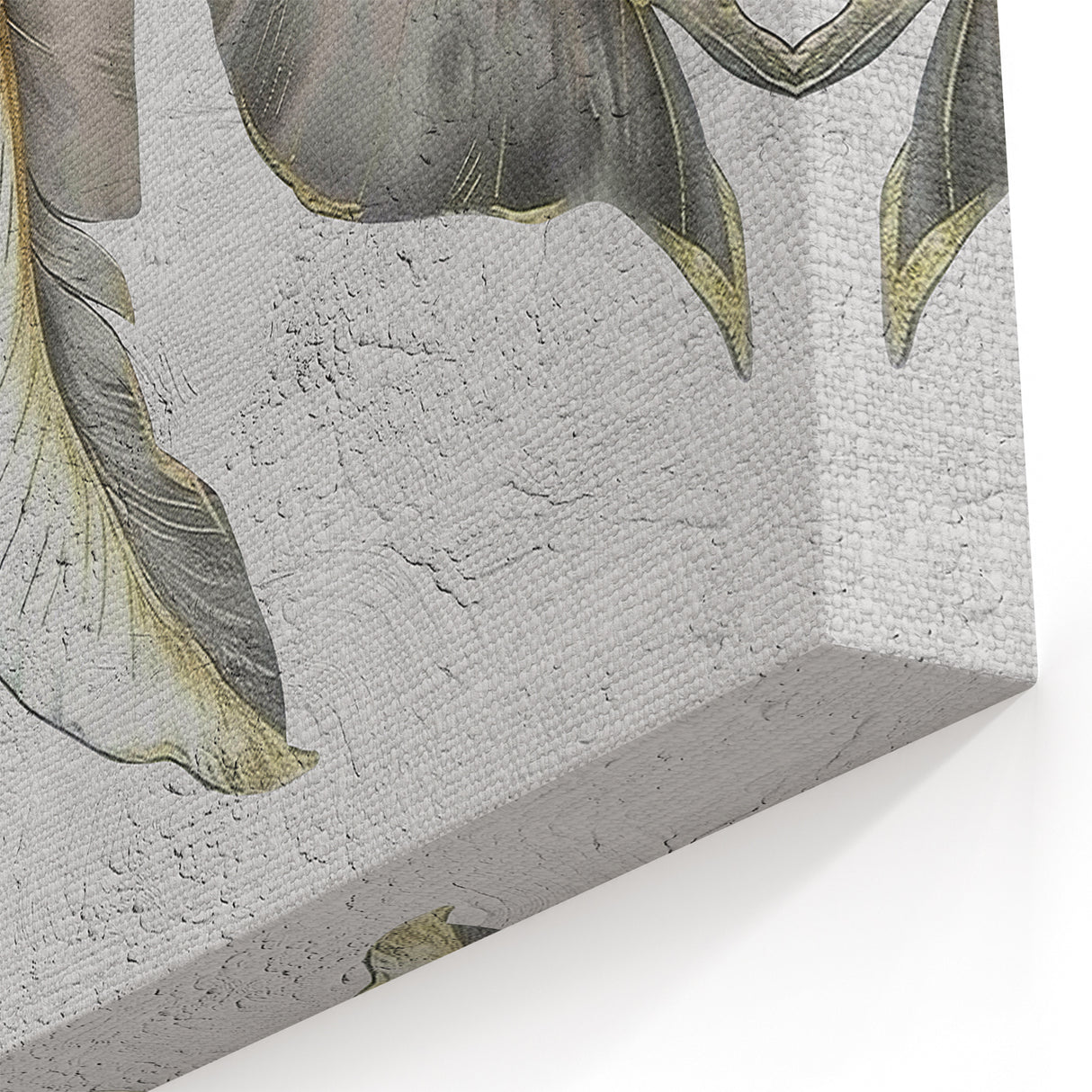 Minimalist Leaf Line Art - Elegant Abstract Strokes Wall Art Canvas