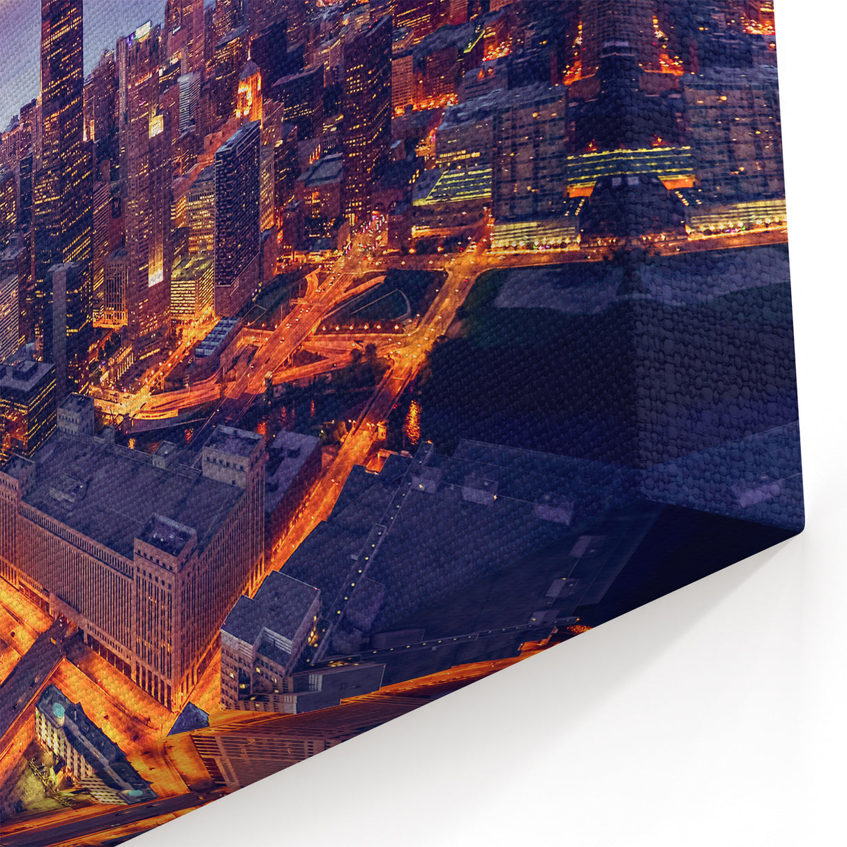 Chicago Skyline Wall Art - Vibrant Cityscape Canvas Print for Home Decor