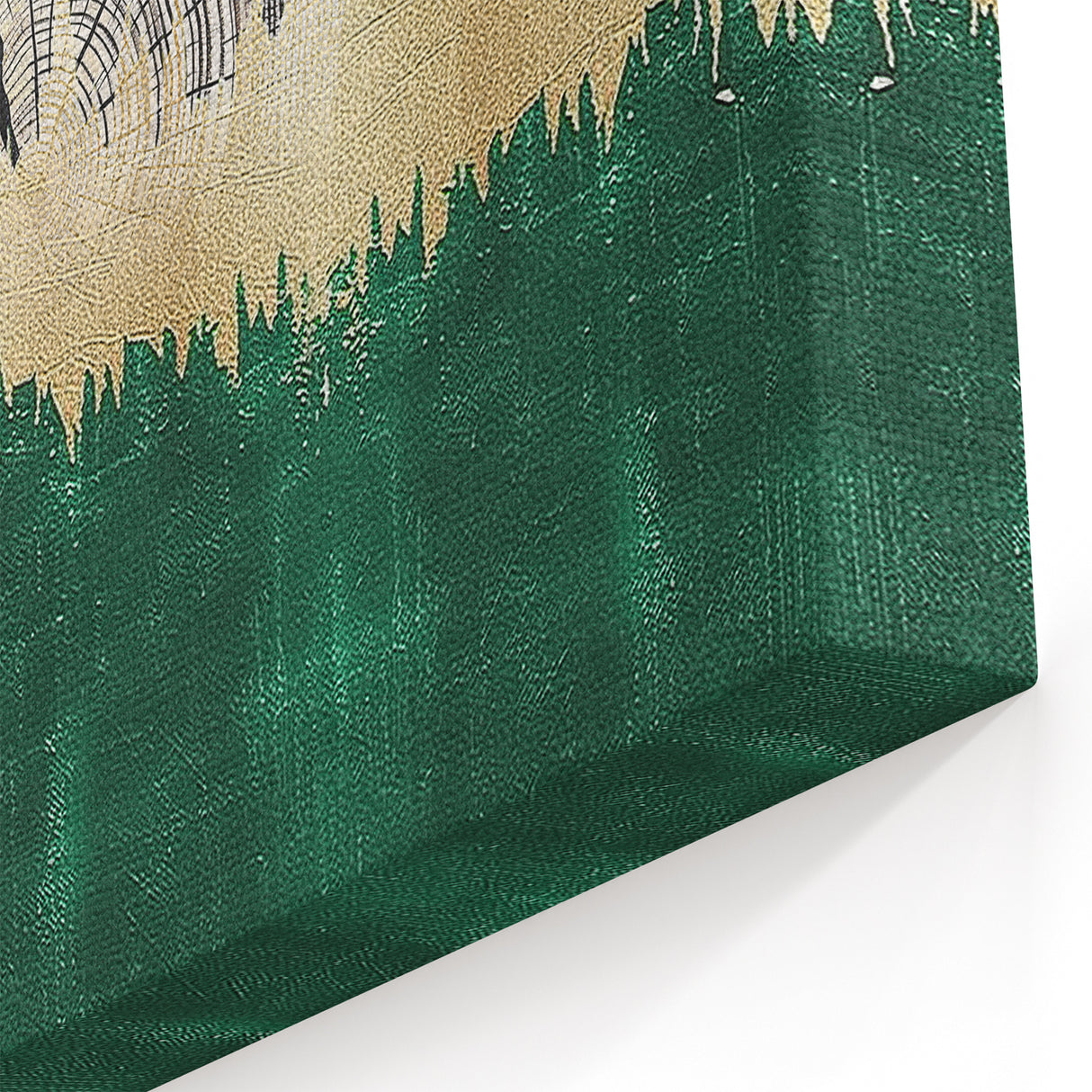 Abstract Wood and Forest Art - Modern Geometric Canvas Print