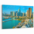 Chicago Skyline Wall Art - Scenic Waterfront and Ferris Wheel Canvas Print