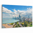 Chicago Skyline Wall Art - Scenic Beach and Park Cityscape Canvas