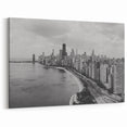 Chicago Skyline Wall Art - Timeless Black and White Cityscape Canvas