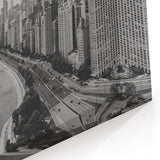 Chicago Skyline Wall Art - Timeless Black and White Cityscape Canvas
