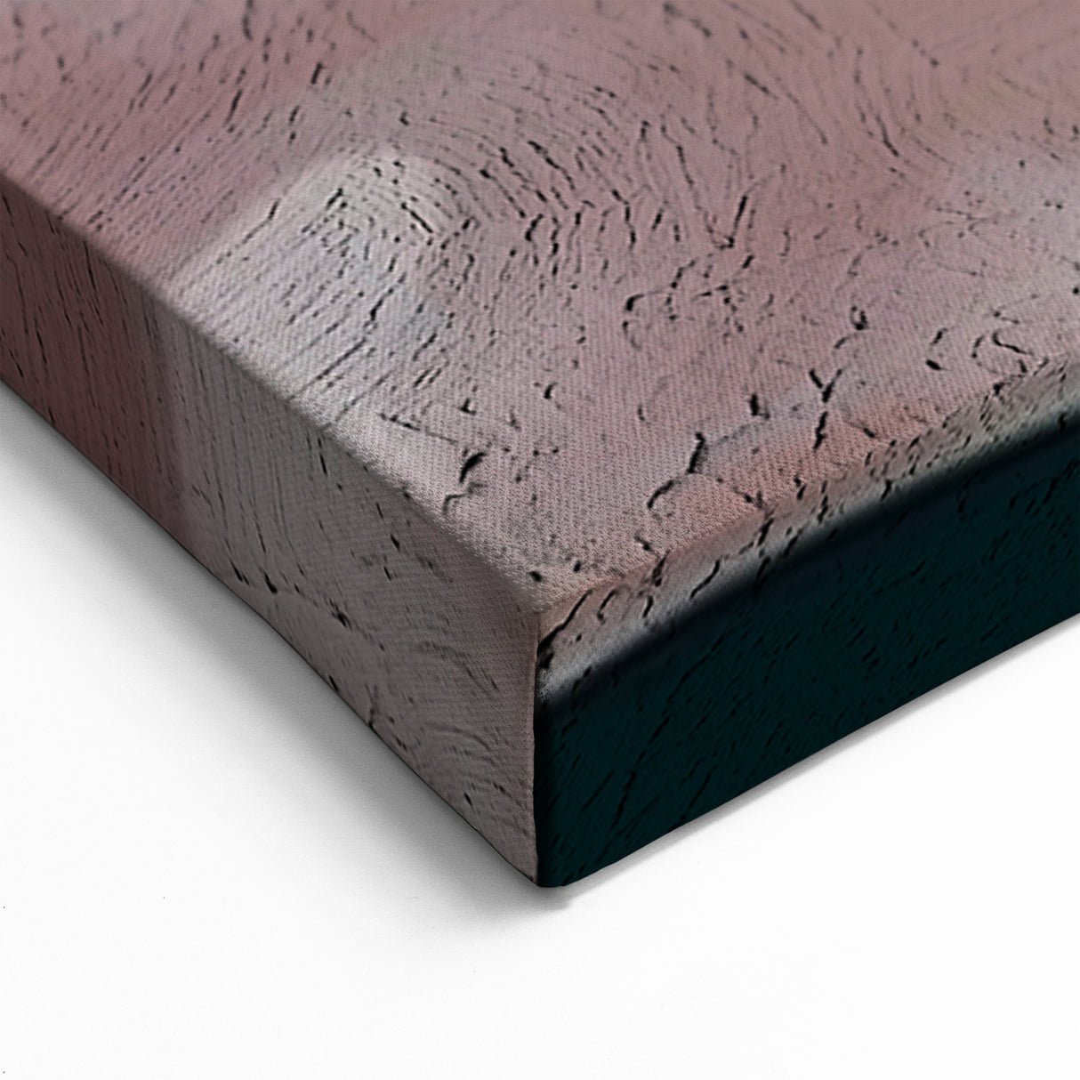 Modern Tree Ring Art - Abstract Earth Tones Canvas Wall Print