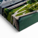 Chicago Skyline Wall Art - River View on Bright Day Cityscape Print