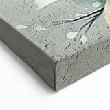 Elegant White Floral Art - Modern Abstract Flower Canvas Print