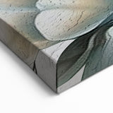 Soft White Floral Art - Elegant Abstract Flower Canvas Wall Print