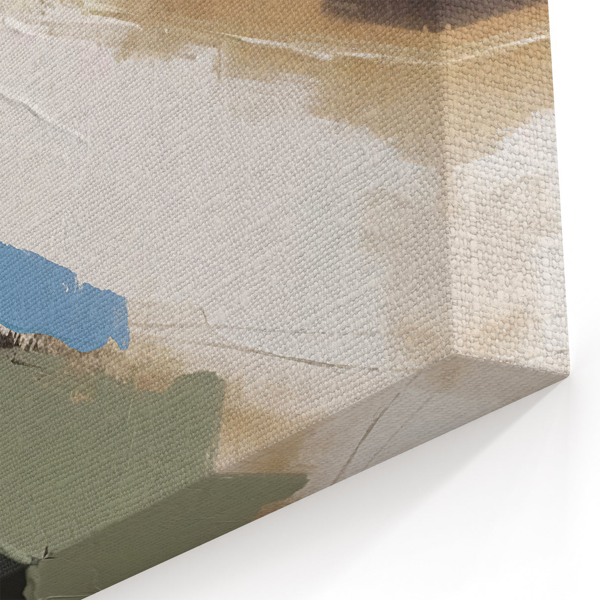 Modern Strokes and Lines Abstract Canvas – Earthy Tones Contemporary Art