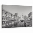 Historic Baltimore Harbor Art - Black and White Cityscape Decor