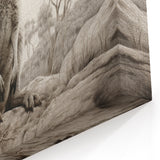 Majestic Kangaroo Wall Art - Australian Wildlife Nature Canvas Decor