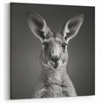 Chic Kangaroo Wall Art - Australian Wildlife Minimalist Canvas Decor