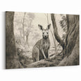 Kangaroo Art Prints - Abstract Wildlife