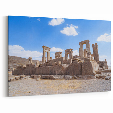 Ancient Ruins Wall Art - Persian Stone Temple Canvas & Framed Prints