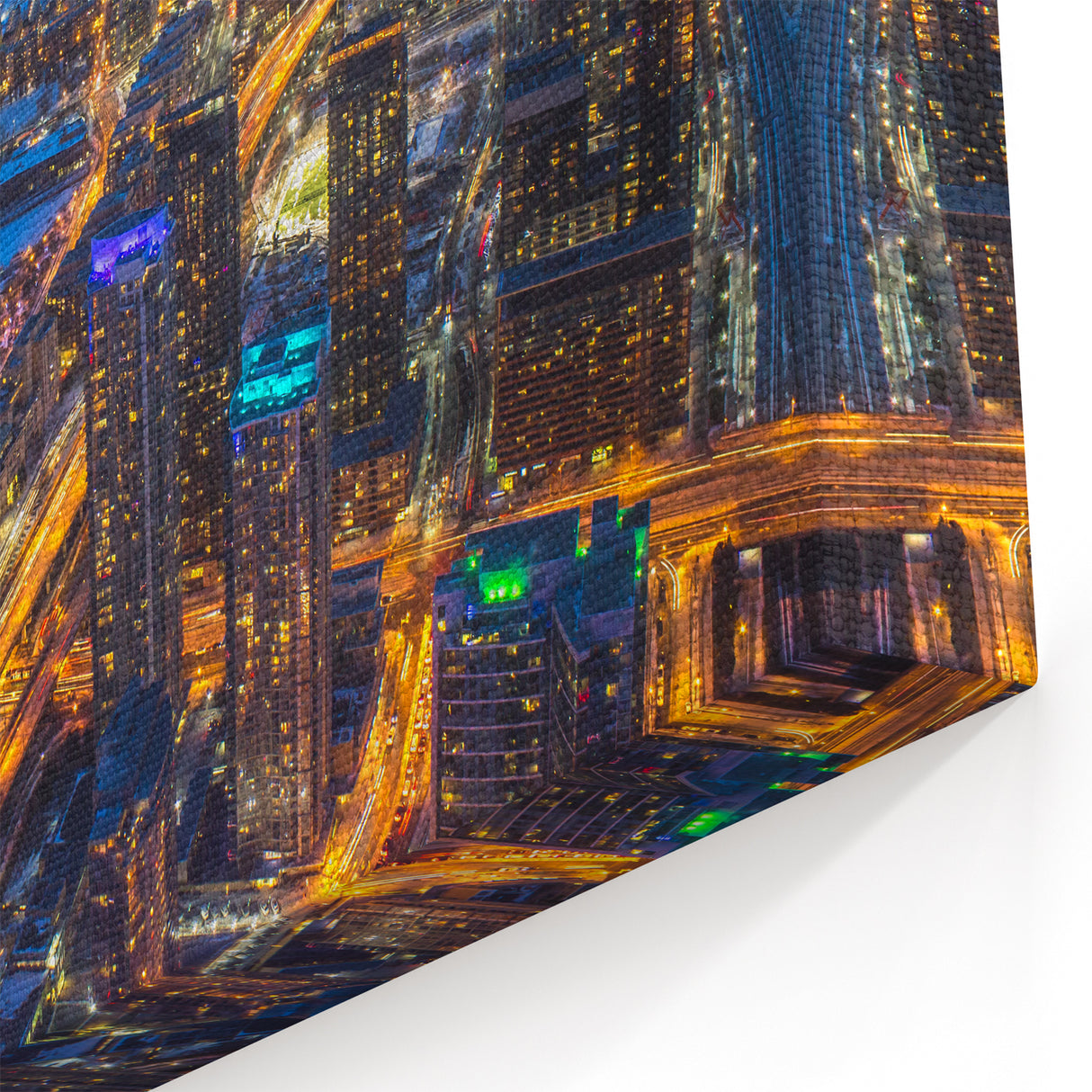 Toronto Night Skyline Art - Stunning Downtown View | Toronto City Wall Decor