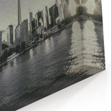 Black and White Toronto Skyline Art | Monochrome Cityscape Wall Decor