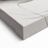 Dynamic Monochrome Art - Minimalist Black and White Abstract Canvas