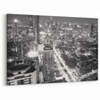 Tokyo Night Skyline Wall Art - Stunning Black & White Cityscape Photography