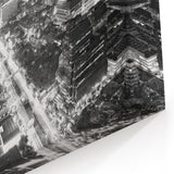 Tokyo Night Skyline Wall Art - Stunning Black & White Cityscape Photography
