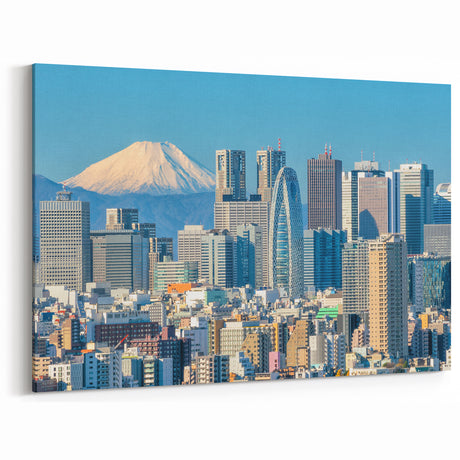 Tokyo Skyline with Mount Fuji - Vibrant Cityscape Canvas and Prints