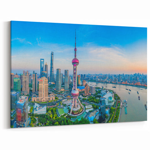 Tokyo Skyline at Sunrise - Dynamic Cityscape Wall Art for Home Decor