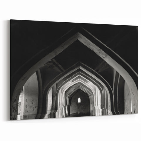 Gothic Arches Wall Art - Dramatic Architecture Canvas Print
